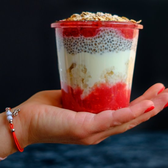 Chia and tapioca parfait