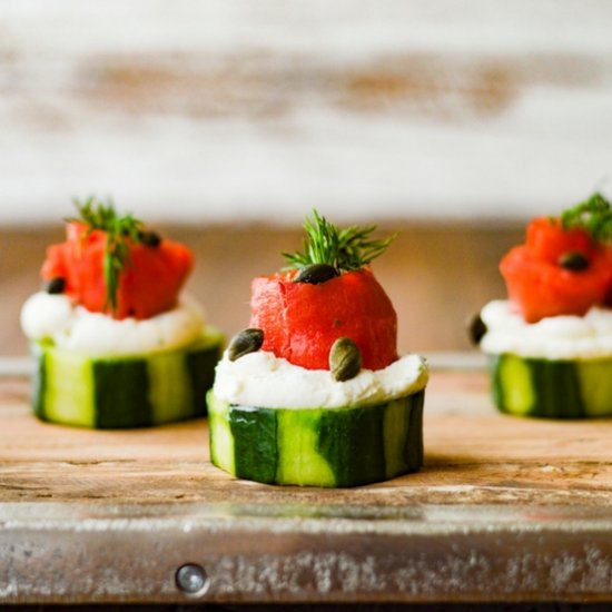 Smoked Salmon Timbales