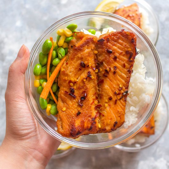 Sweet Chili Salmon Meal Prep