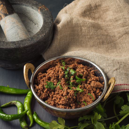 Indian lamb or beef keema