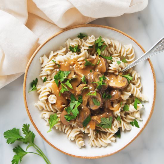 Mushroom Stroganoff