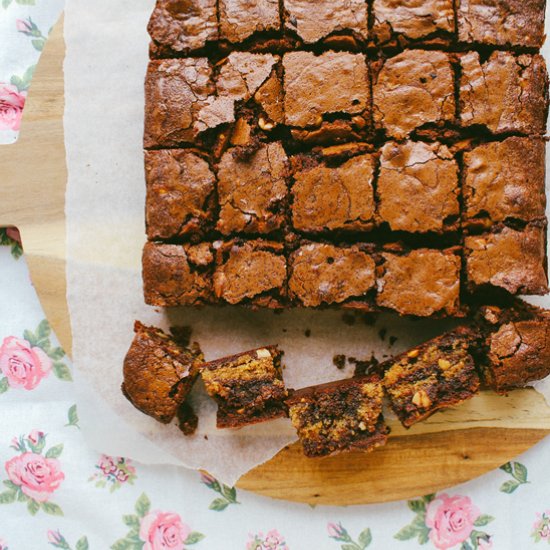 Peanut butter chocolate brownies