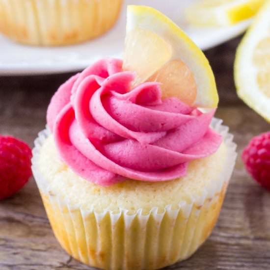 Lemon Raspberry Cupcakes