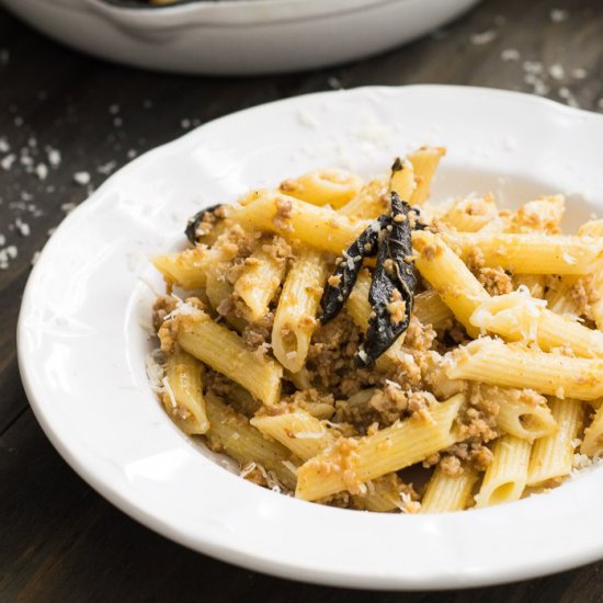 Sausage, Butter and Sage Pasta