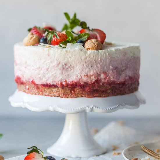 No Bake Strawberry Cheesecake