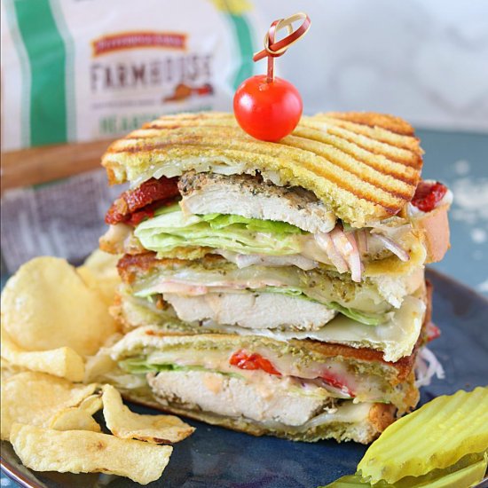 Grilled Chicken Pesto Panini