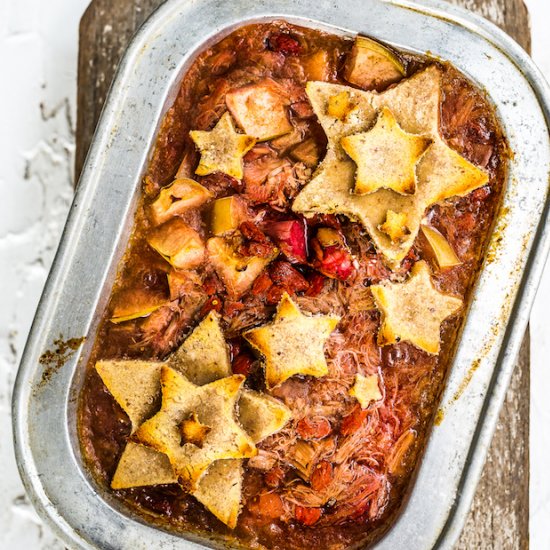 Rhubarb + Apple Pie