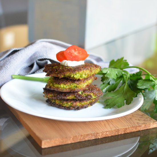 Keto Brocolli Zucchini Fritters