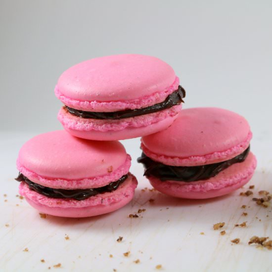 Pink French Macarons