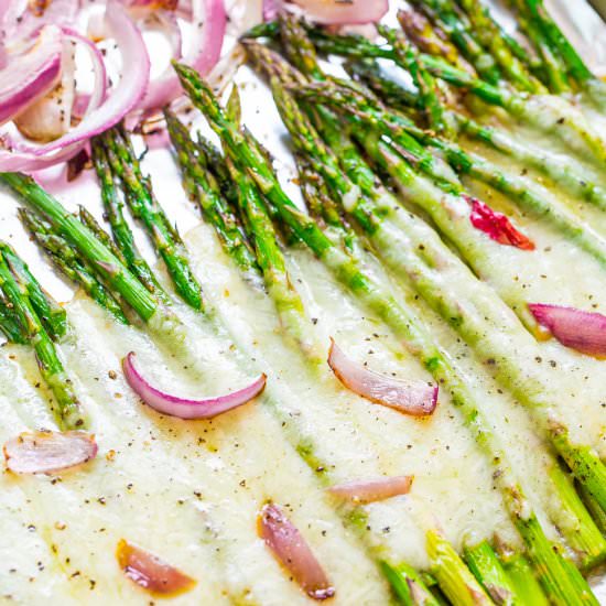 Cheesy Roasted Asparagus