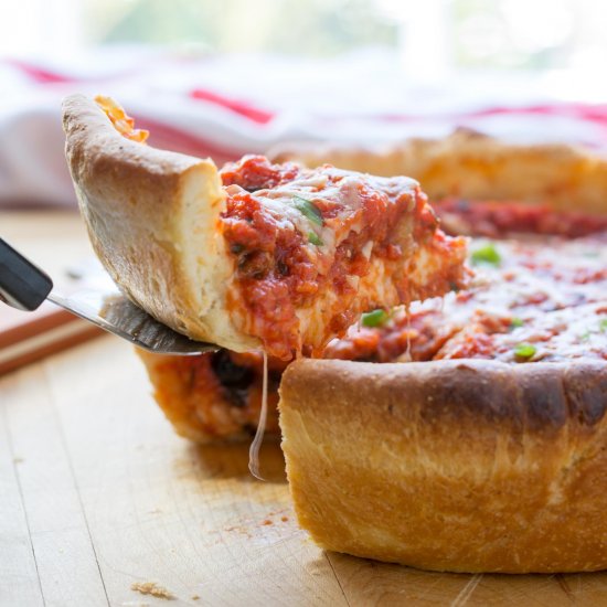 Chicago-Style Deep-Dish Pizza