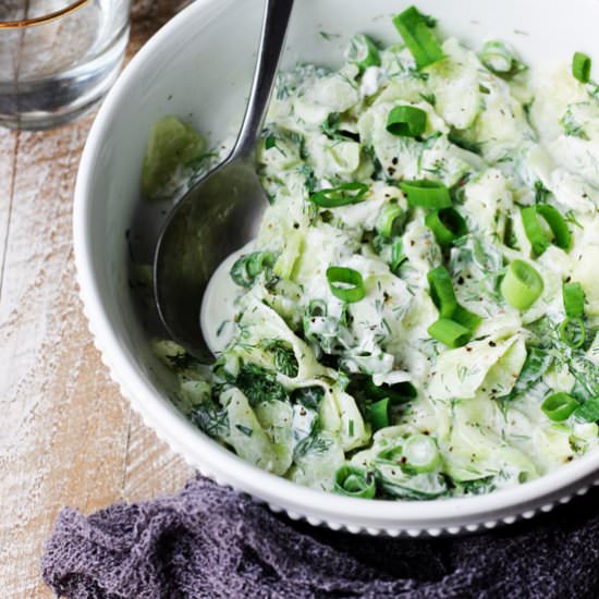 Polish Cucumber Salad (Mizeria)