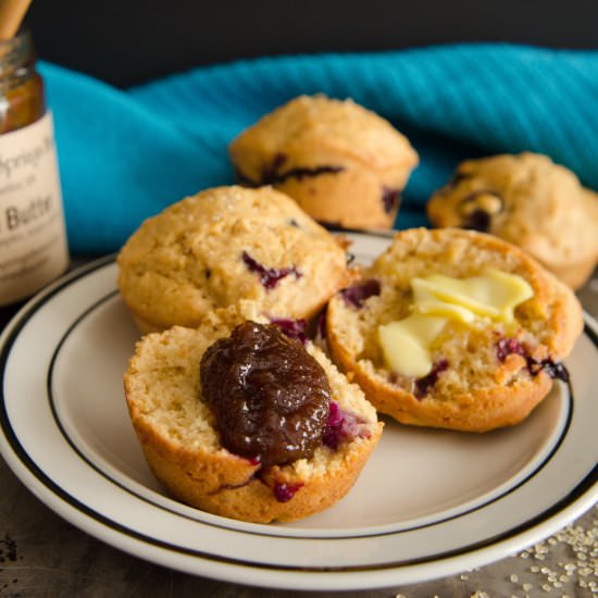 Blueberry Apple Butter Muffins