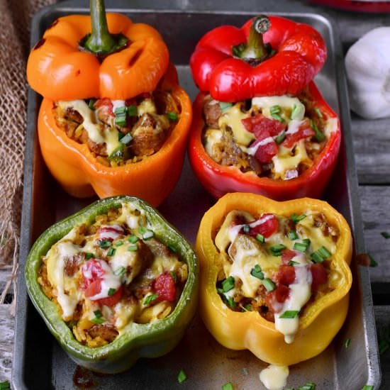 Vegan stuffed peppers