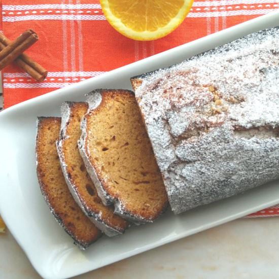 SPICED ORANGE AND HONEY LOAF CAKE