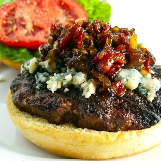 Bacon Jam & Blue Cheese Burgers