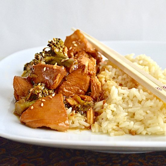 Honey Sesame Chicken and Broccoli