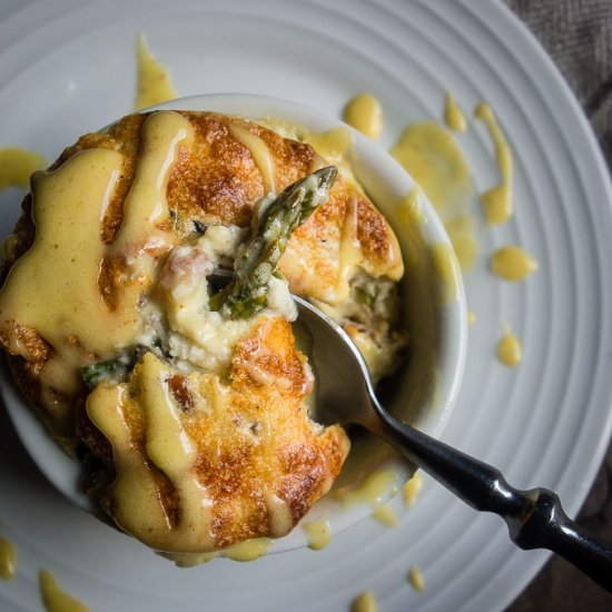 Asparagus & Gruyere Souffle