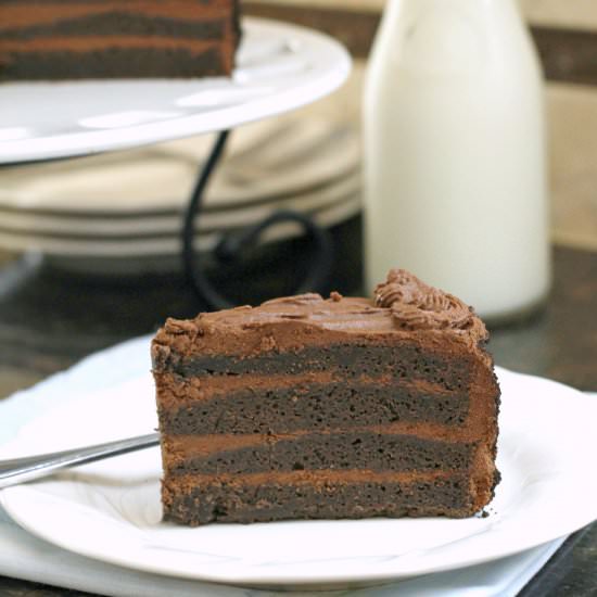 Birthday Brownie Cake