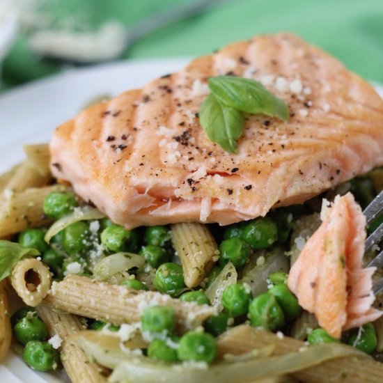 Pesto Salmon Pasta