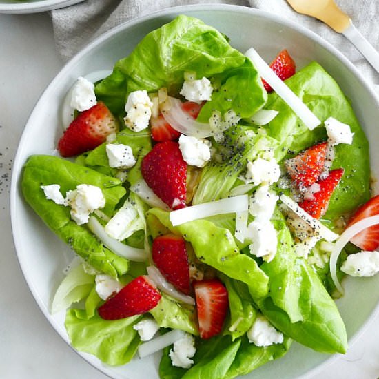 Butter Lettuce Strawberry Salad