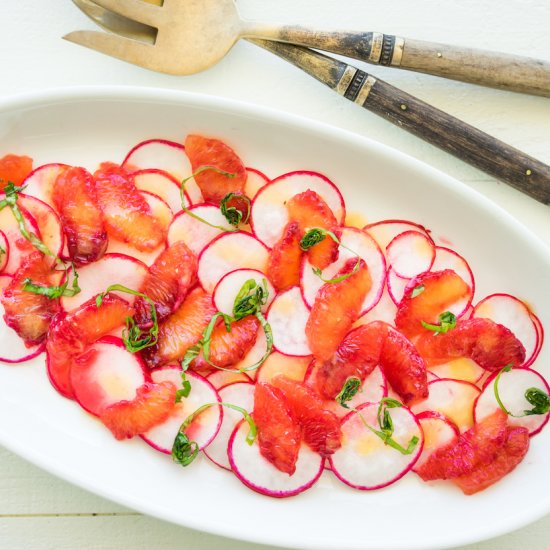 Radish and Blood Orange Salad