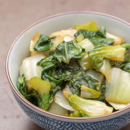 Garlicky Stir-fried Bok Choy