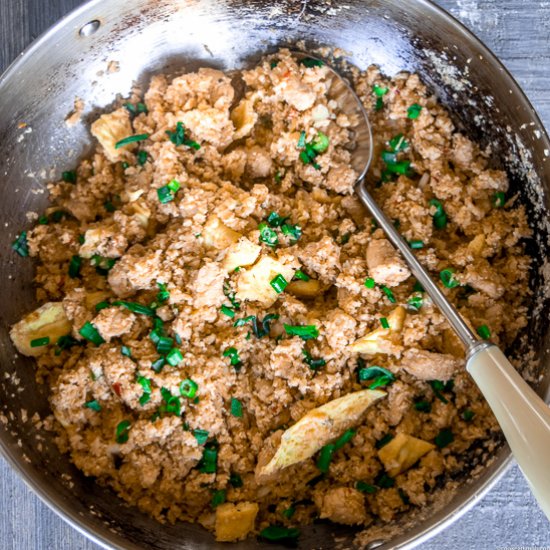 Chicken cauliflower fried rice