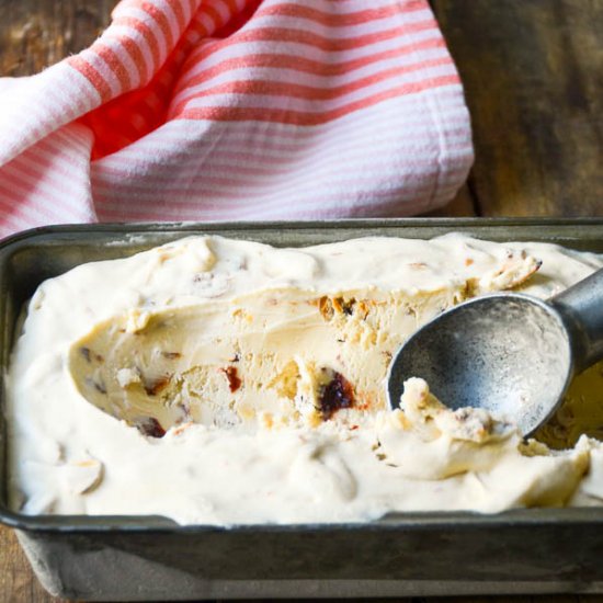 Cherry Amaretto Crunch Ice Cream