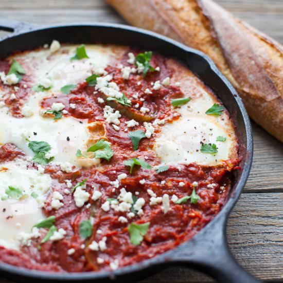 Easy Shakshuka with Harissa