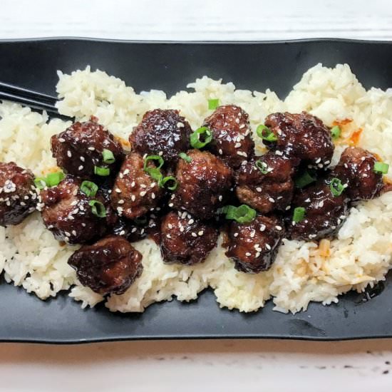 Sweet & Spicy Teriyaki Meatballs