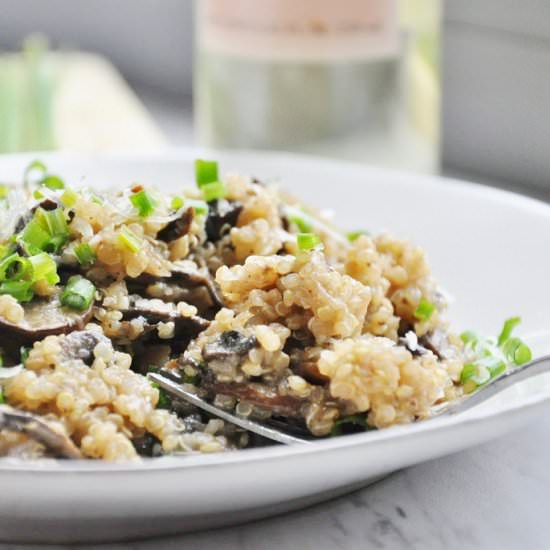 Mushroom Quinoa Risotto