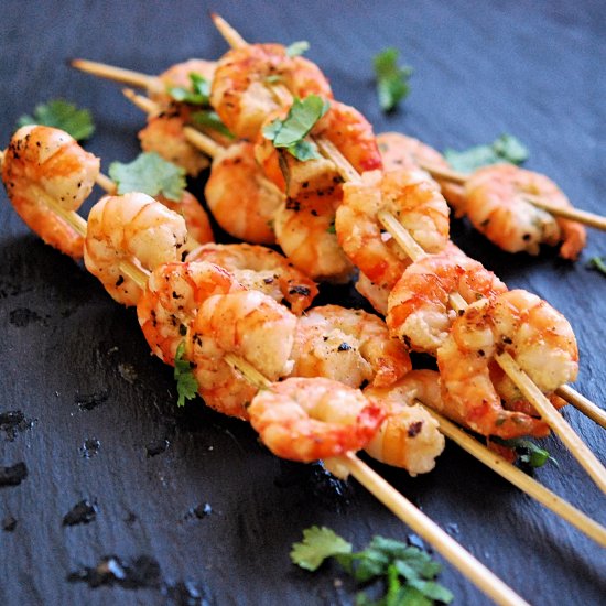 Scrumptious Prawn Skewers