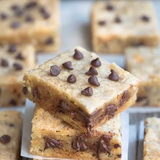 Caramel and Coconut Blondies