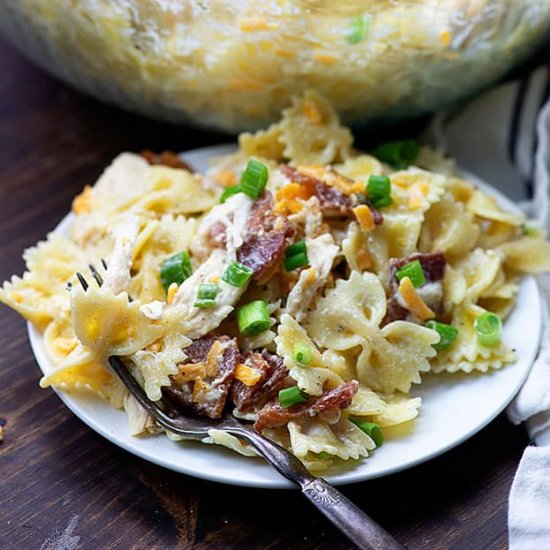 BACON CHEDDAR RANCH PASTA SALAD