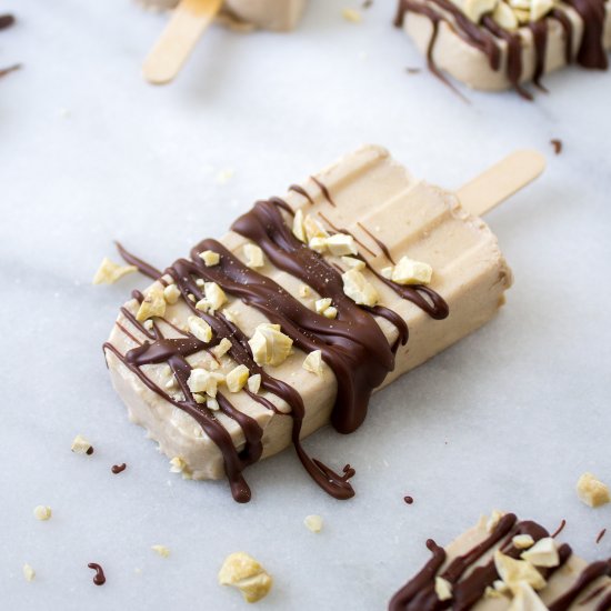 PB Banana Yogurt Popsicles