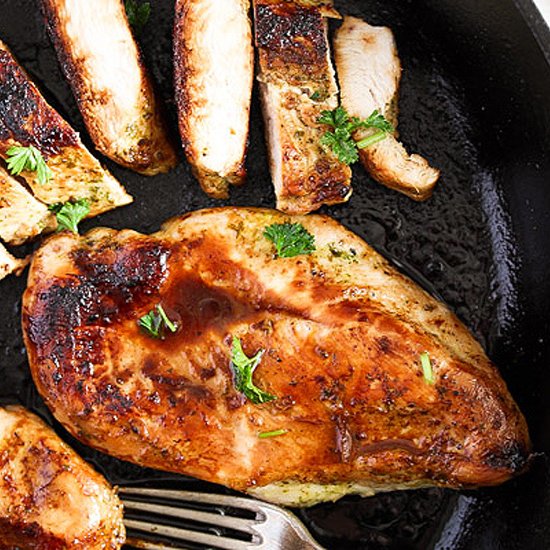 Basic Skillet Chicken Breasts