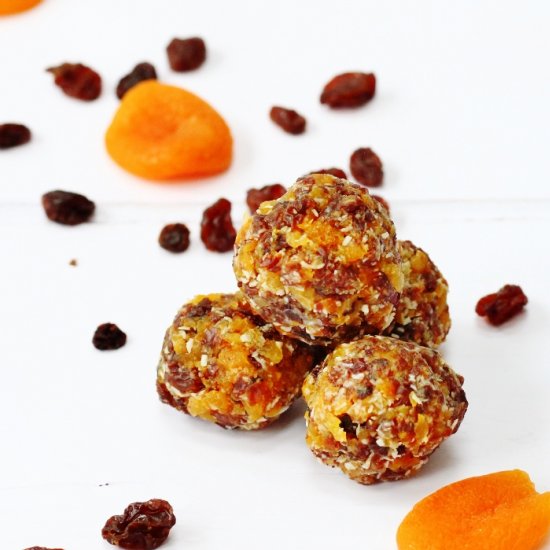 Coconut Apricot Snack Balls