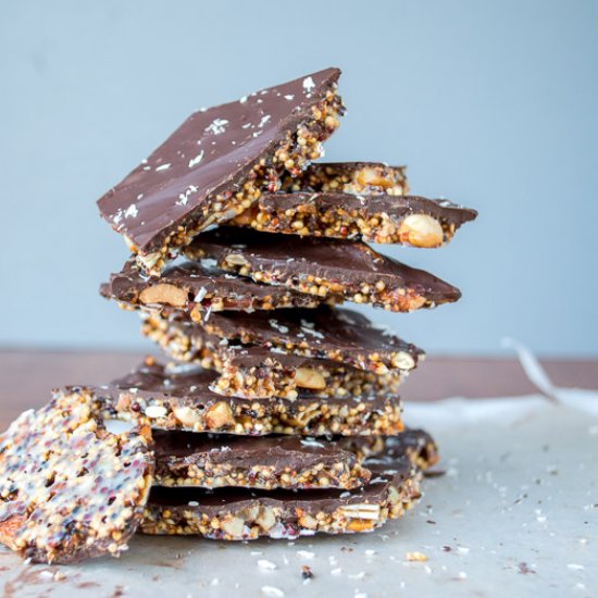 Dark Chocolate Granola Bar Bark