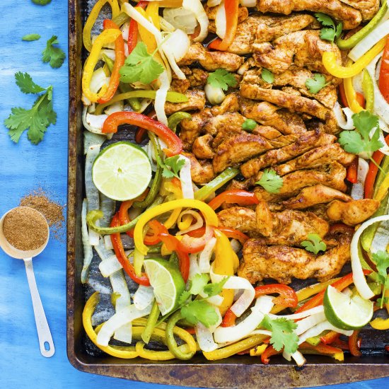 Sheet Pan Chicken Fajitas