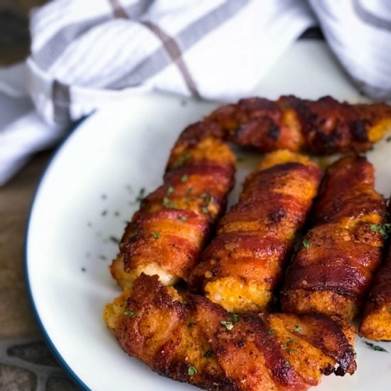 Bacon Wrapped Parmesan Chicken