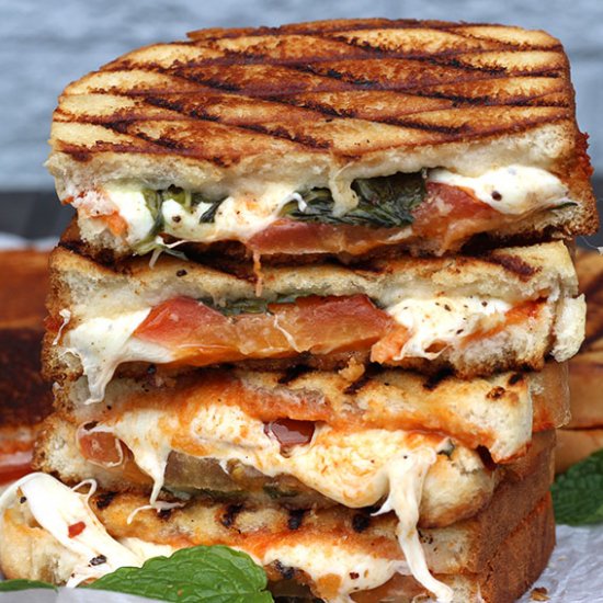 Grilled Margherita Sandwich