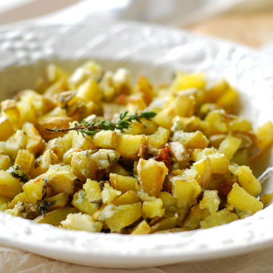 Roasted Potatoes With Gorgonzola