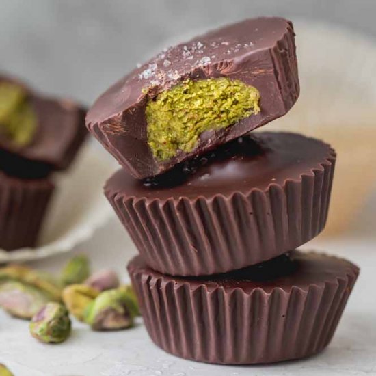 Chocolate Pistachio Butter Cups