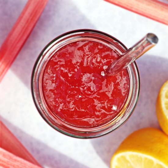 Simple Rhubarb & Gin Jam