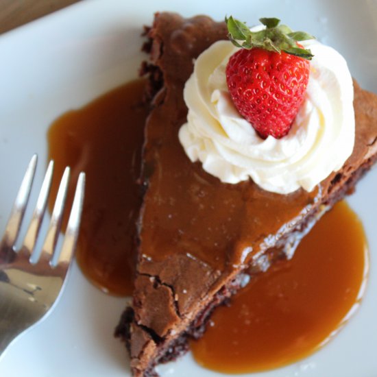 Brownie Tart/ Salted Caramel Sauce