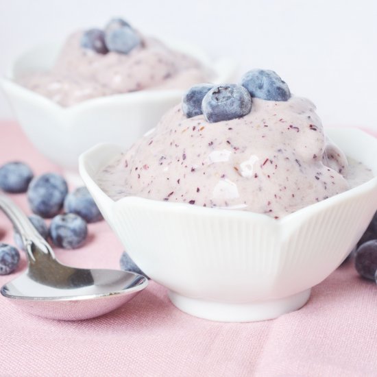 Easy Homemade Blueberry Nice Cream