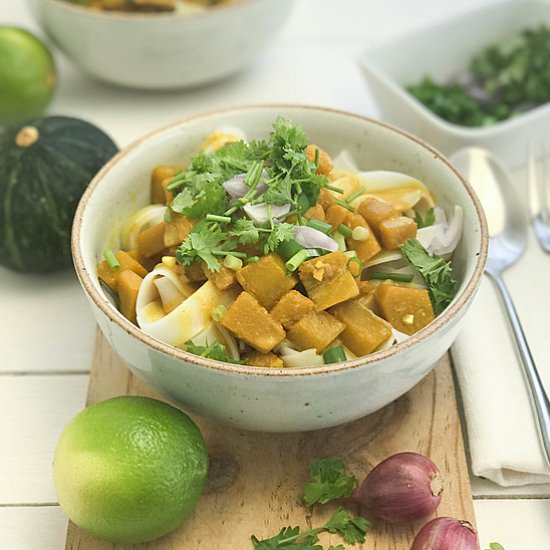 Pumpkin Khao Soi with Rice Noodles