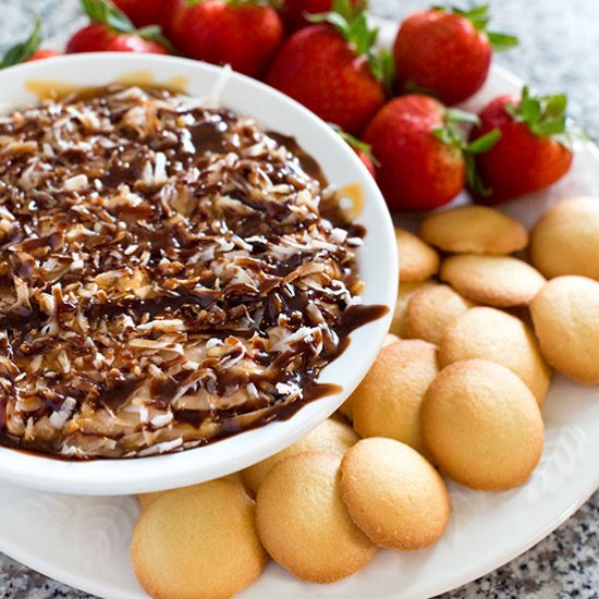 Samoas Dip Dessert Dip