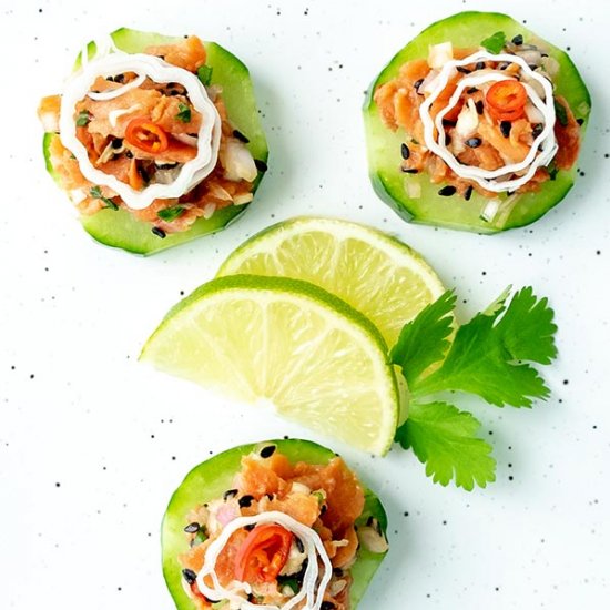 Smoked Salmon Tartare Bites